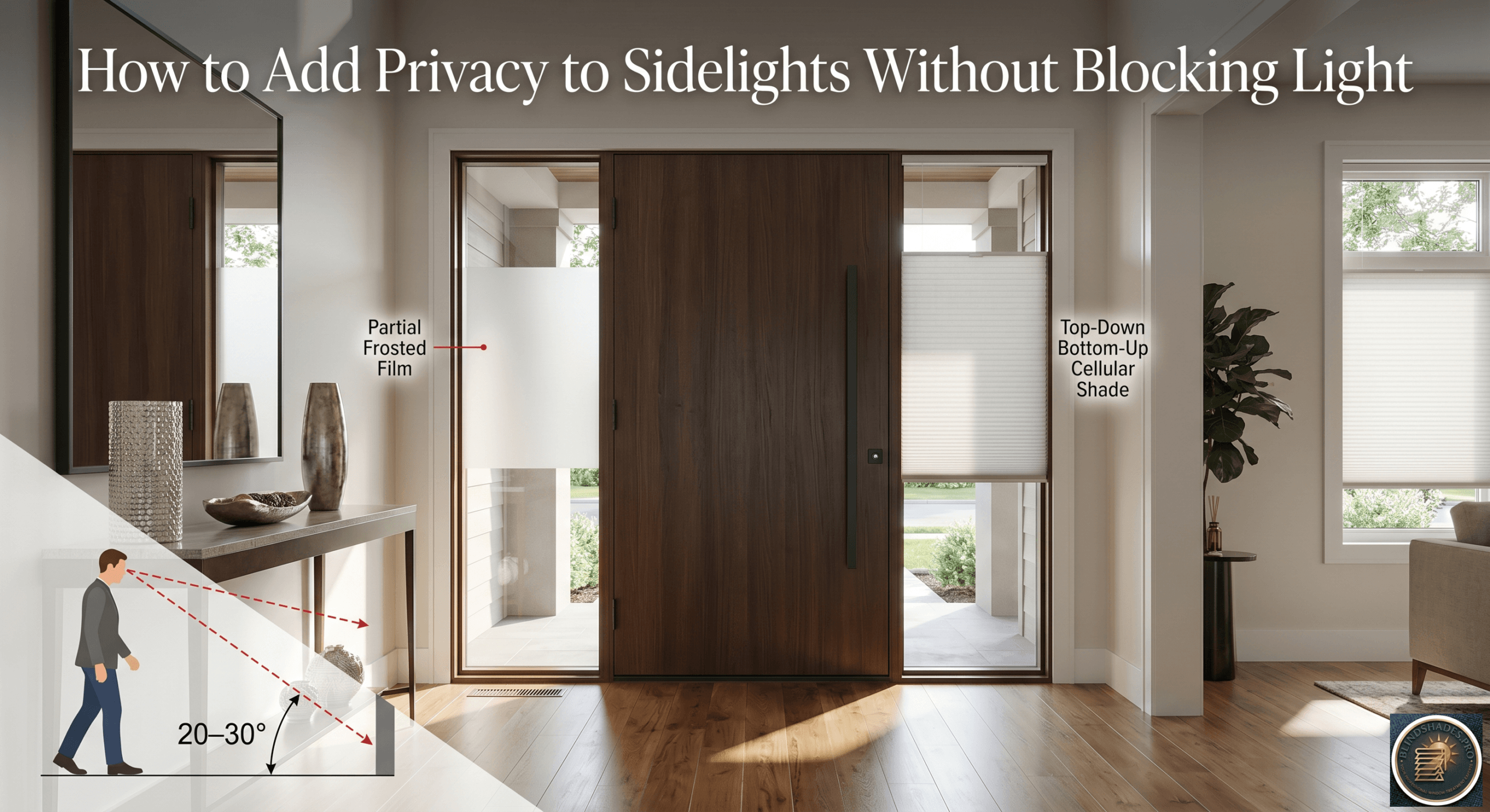 Add Privacy to Sidelights Without Blocking Light