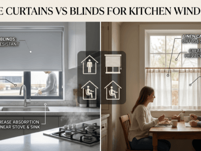 Are Cafe Curtains Better Than Blinds for a Kitchen Window