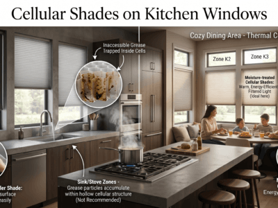 Are Cellular Shades Good for Kitchen Windows