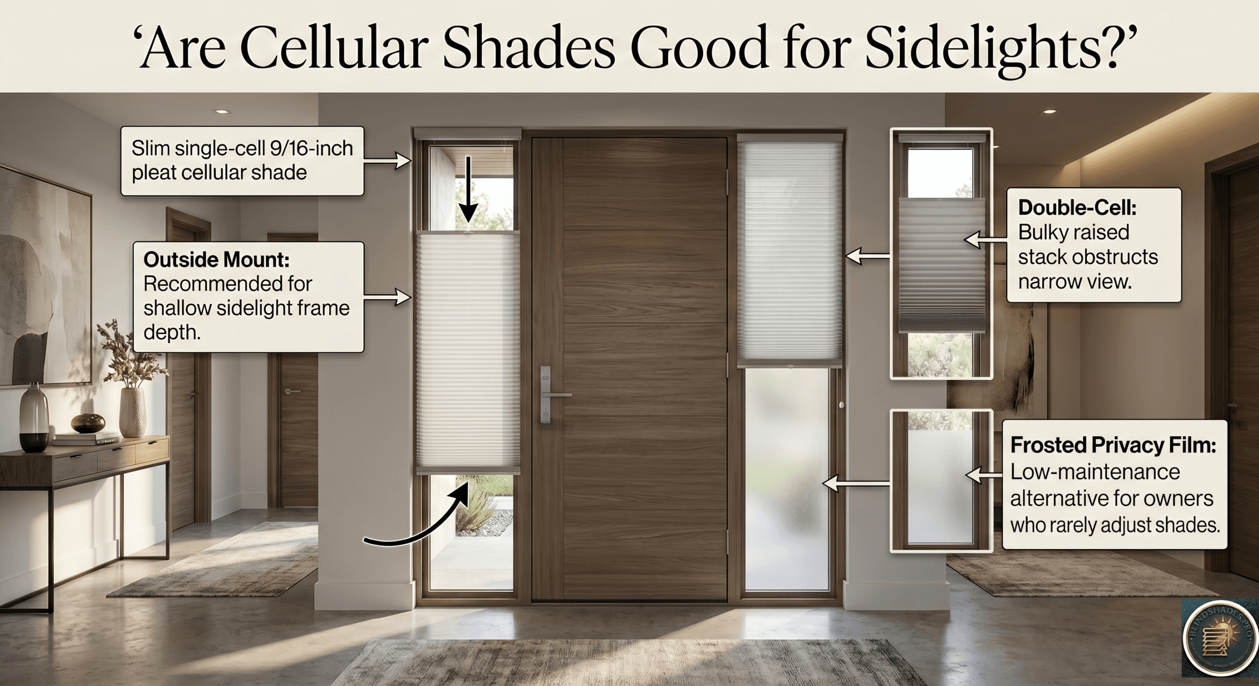 Are Cellular Shades Good for Sidelights