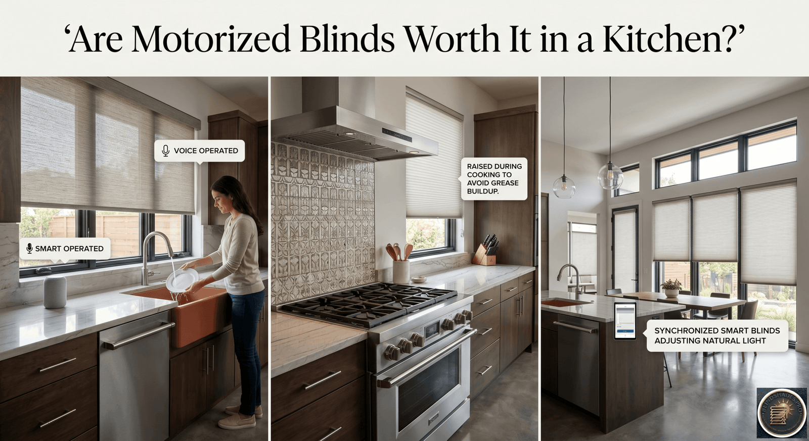 Are Motorized Blinds Good for Kitchen Windows