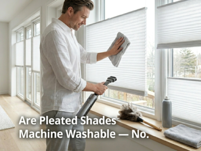 Are Pleated Shades Machine Washable — No.