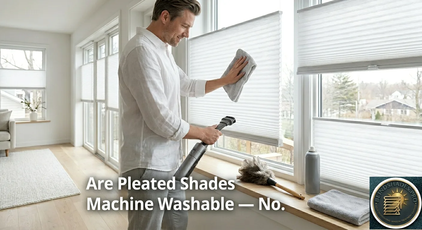 Are Pleated Shades Machine Washable — No.