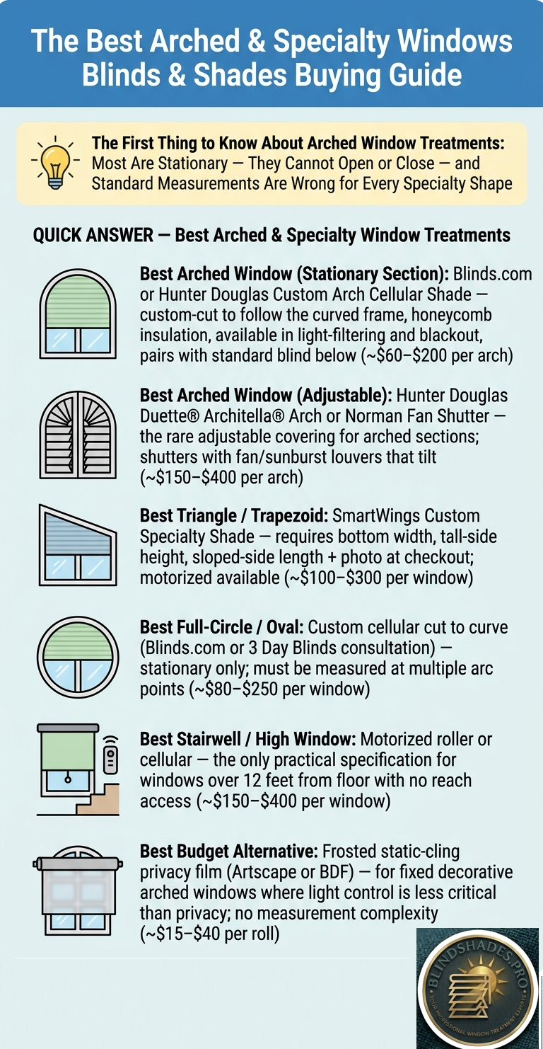 Best Arched & Specialty Windows Blinds & Shades