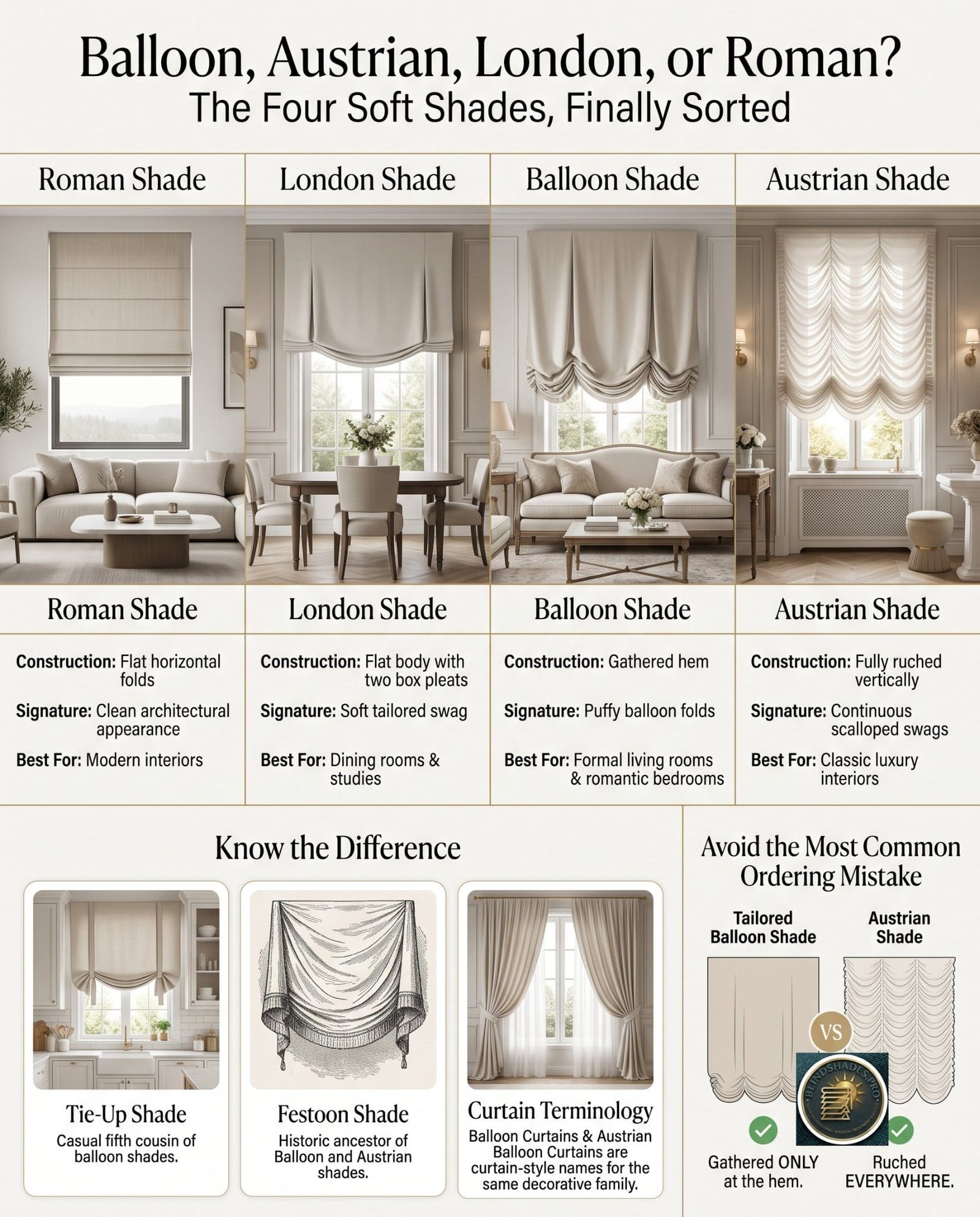 Best Balloon & Austrian Shades (2026): The Soft Shade Guide