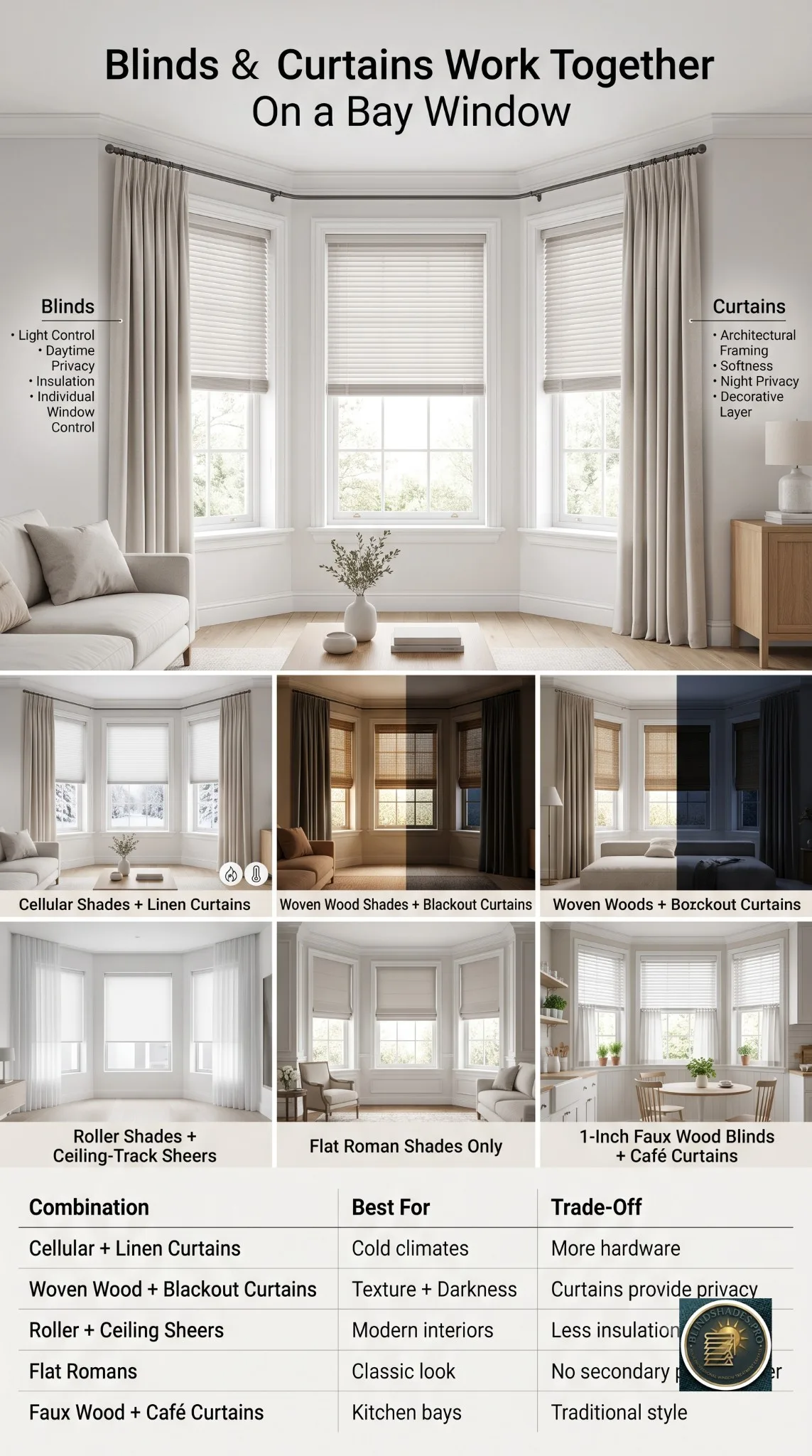 Best Bay Window Blinds & Shades 2026: Corners, Bays + Bows