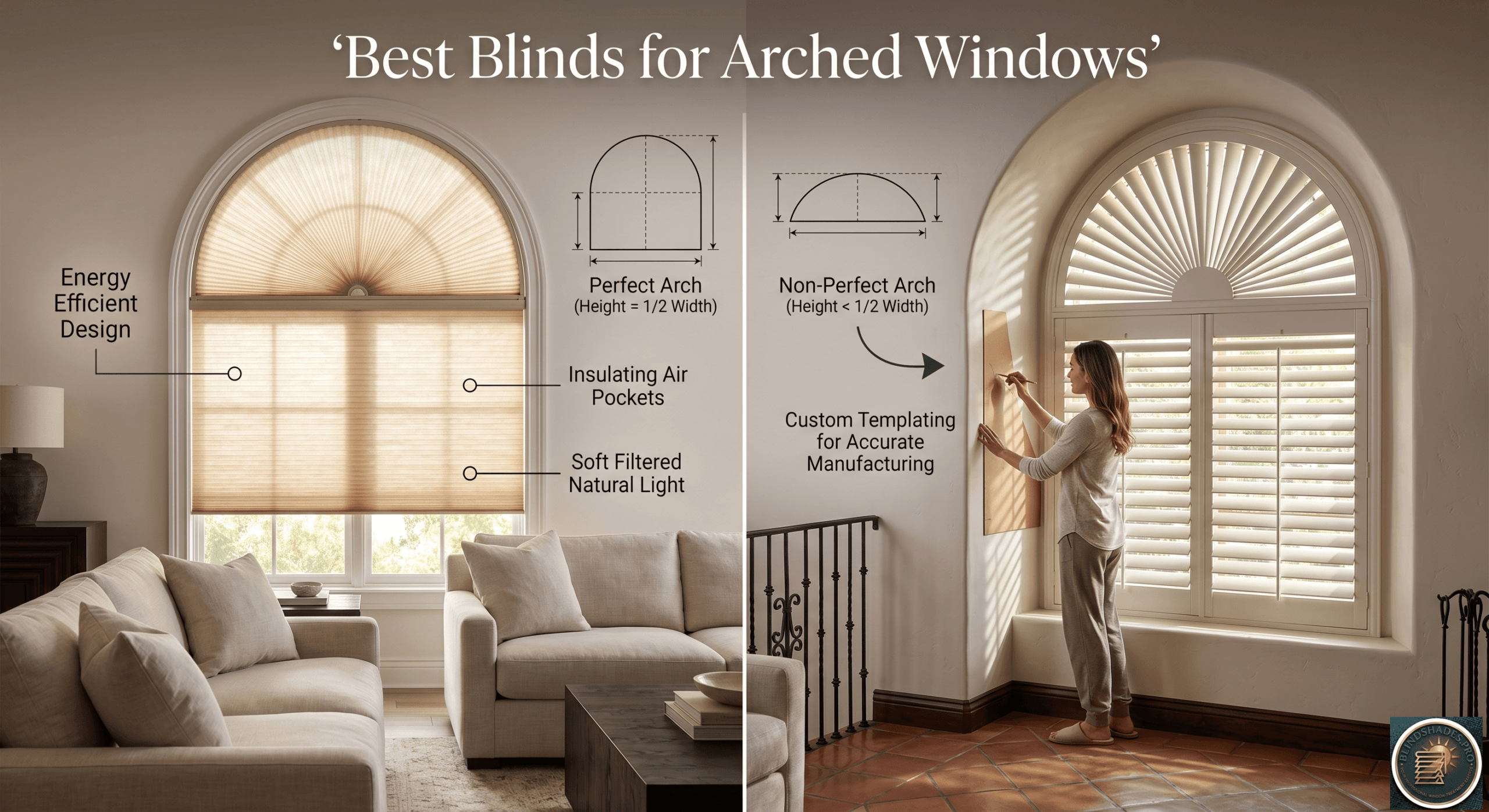 Best Blinds for Arched Windows