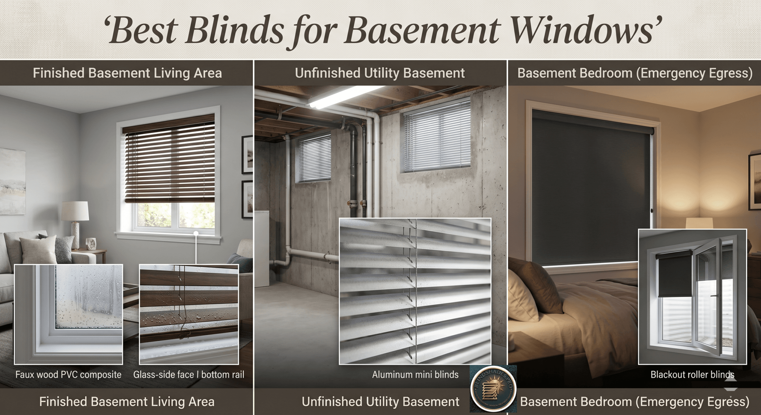 What Are the Best Blinds for Basement Windows