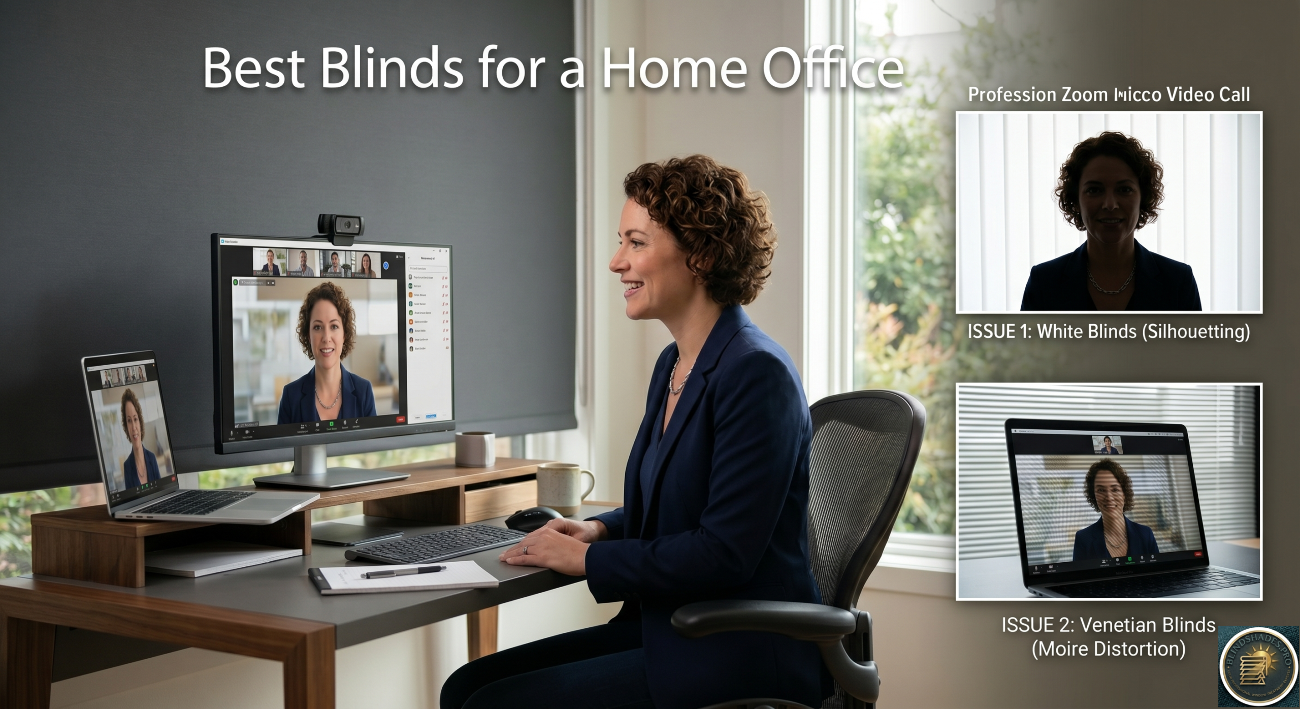 Best Blinds for a Home Office on Zoom