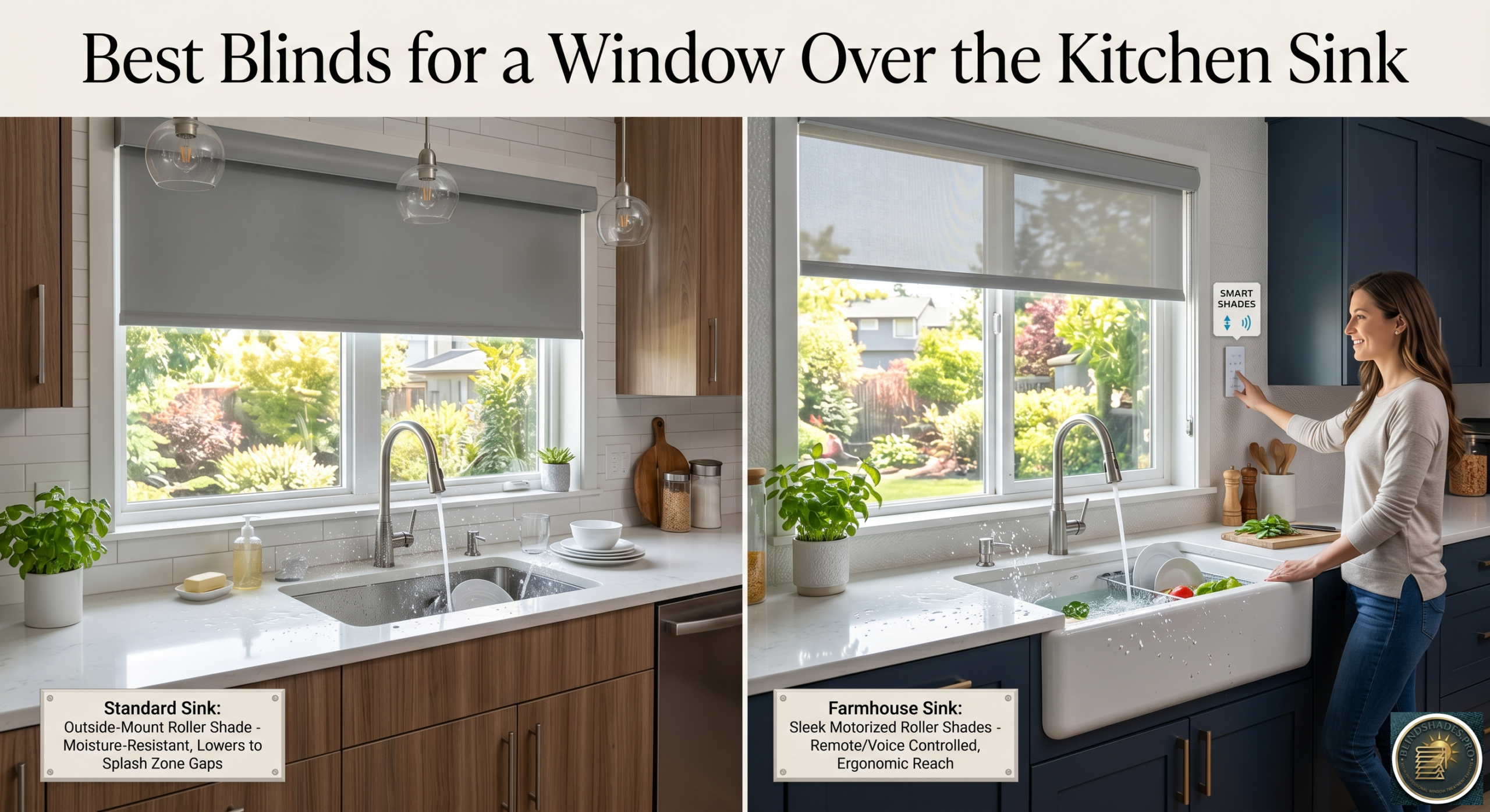 Best Blinds for a Window Over the Kitchen Sink?