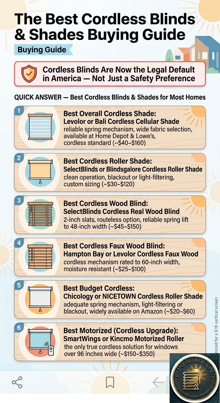 Best Cordless Blinds & Shades