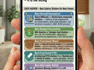 Best Exterior Shutters