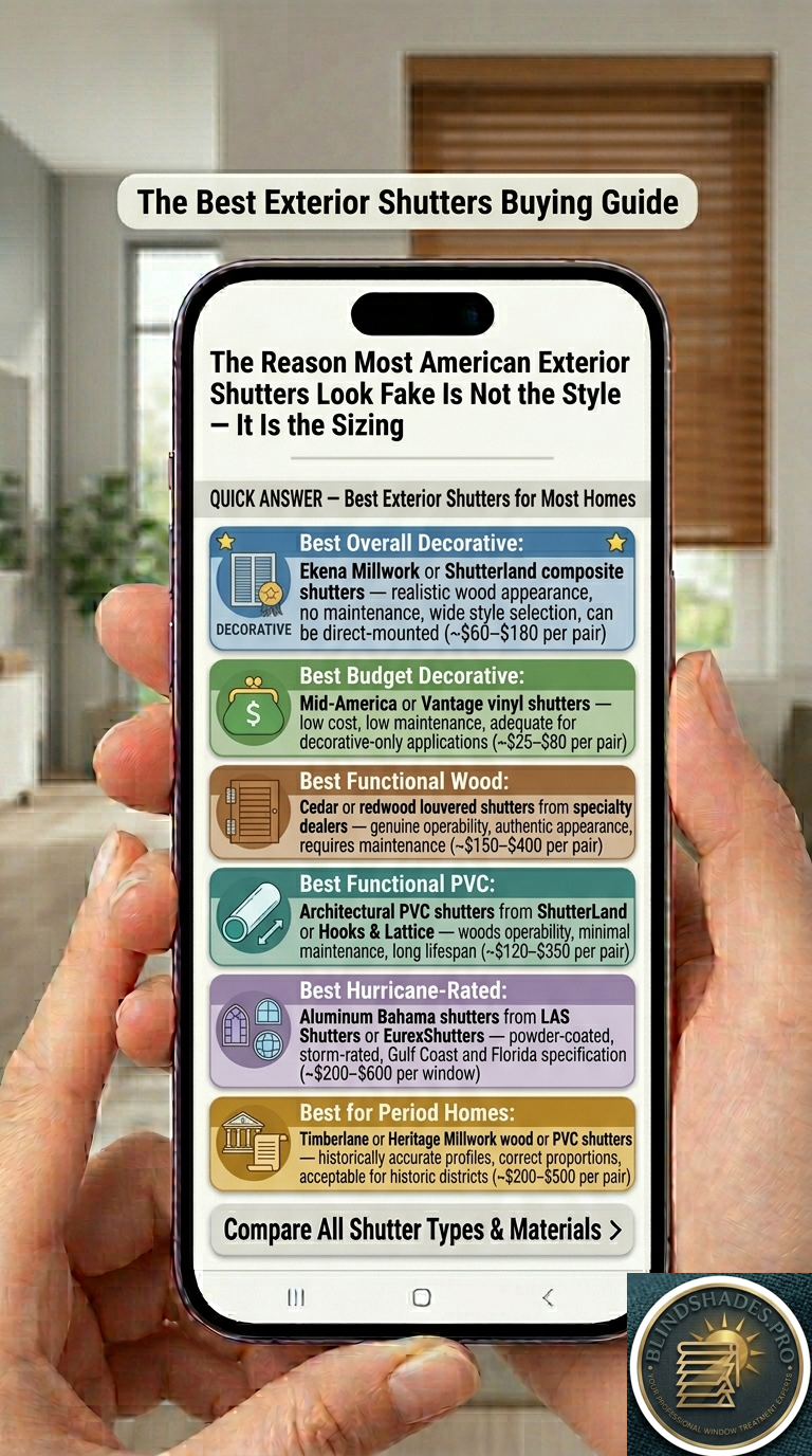Best Exterior Shutters