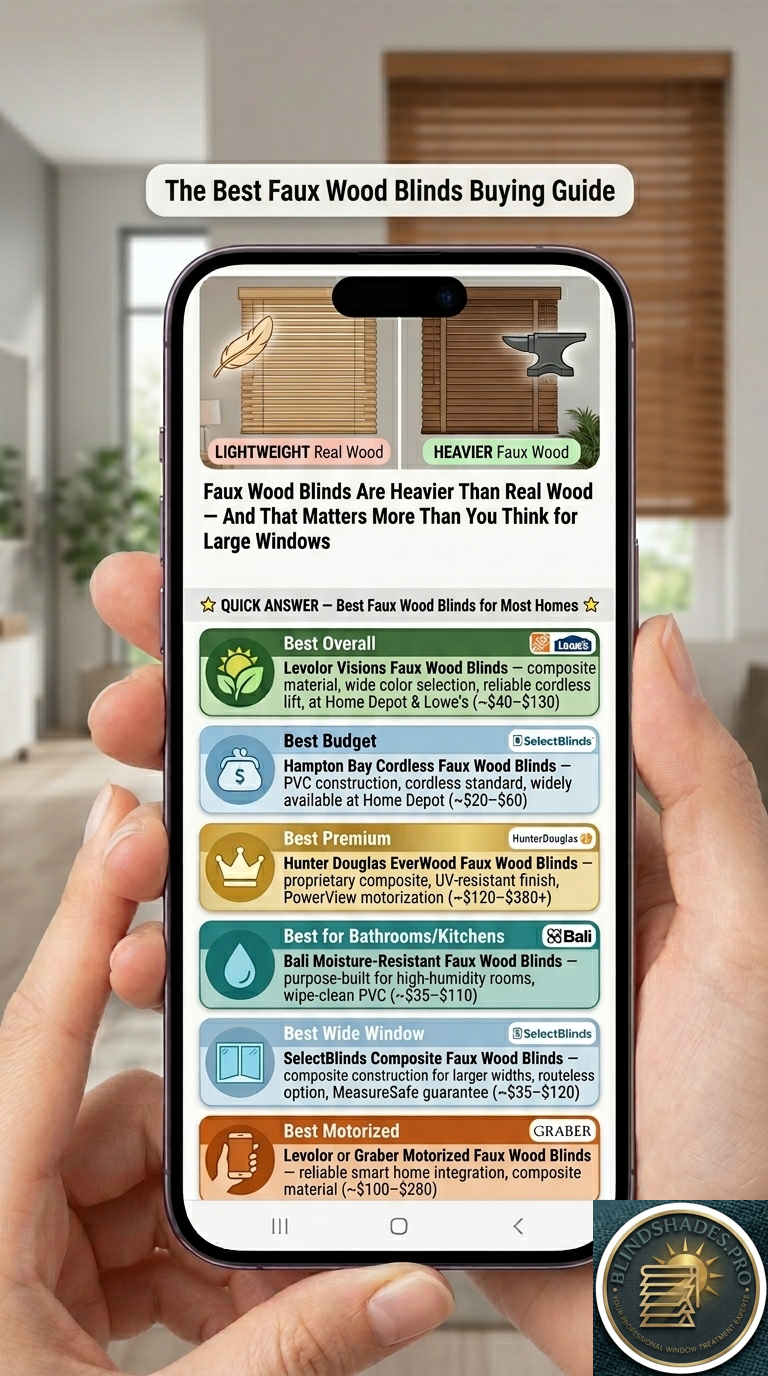 The Best Faux Wood Blinds Buying Guide