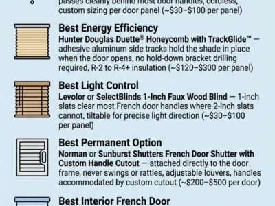 Best French Door Blinds & Shades