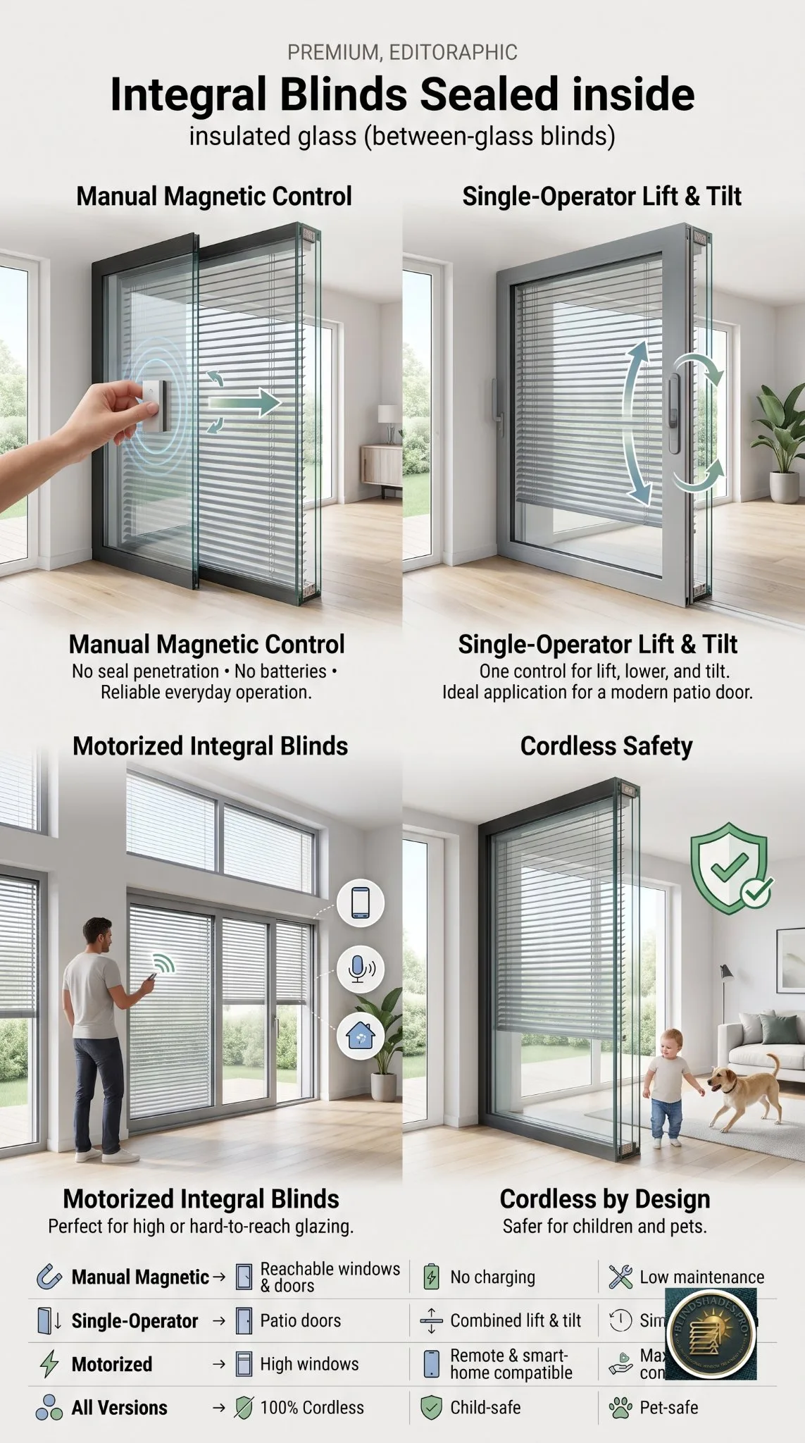 Best Integral & Between-Glass Blinds (2026): Windows With Blinds Built In