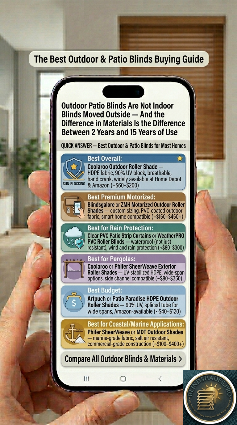 Best Outdoor & Patio Blinds