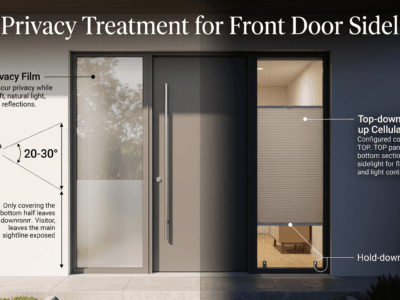 Best Privacy Treatment for Front Door Sidelights