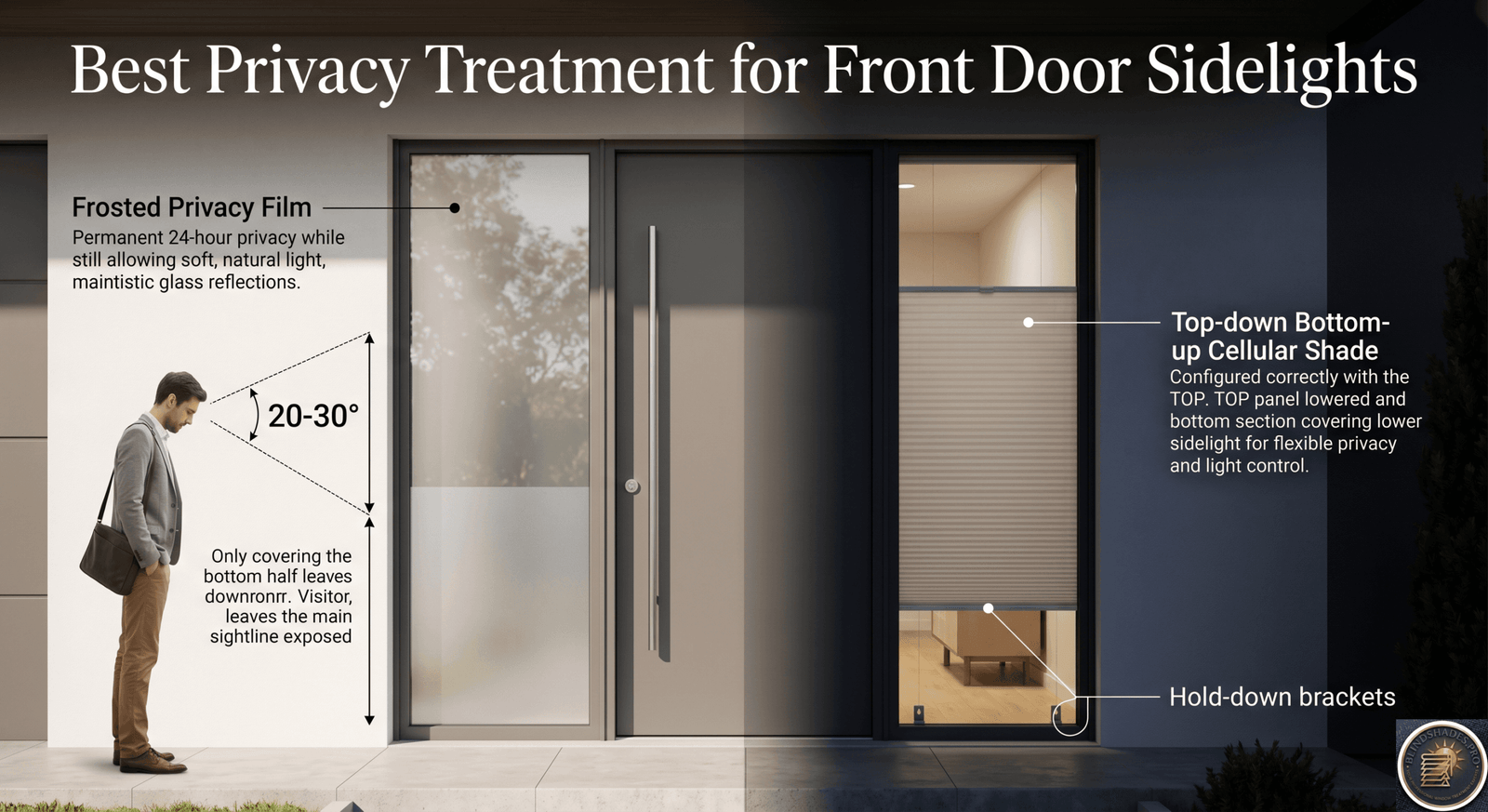 Best Privacy Treatment for Front Door Sidelights
