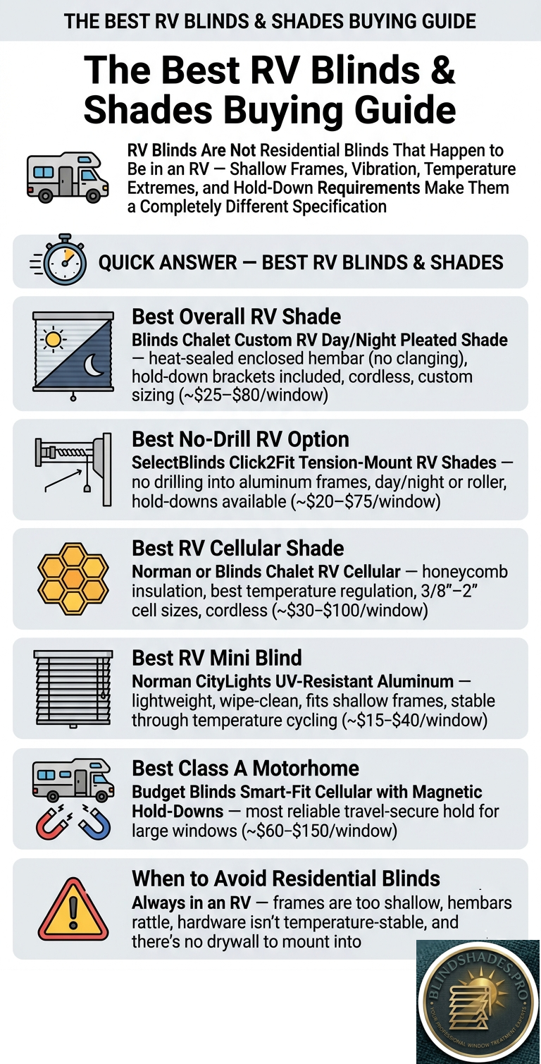 Best RV Blinds & Shades