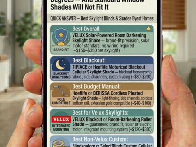 Best Skylight Blinds & Shades