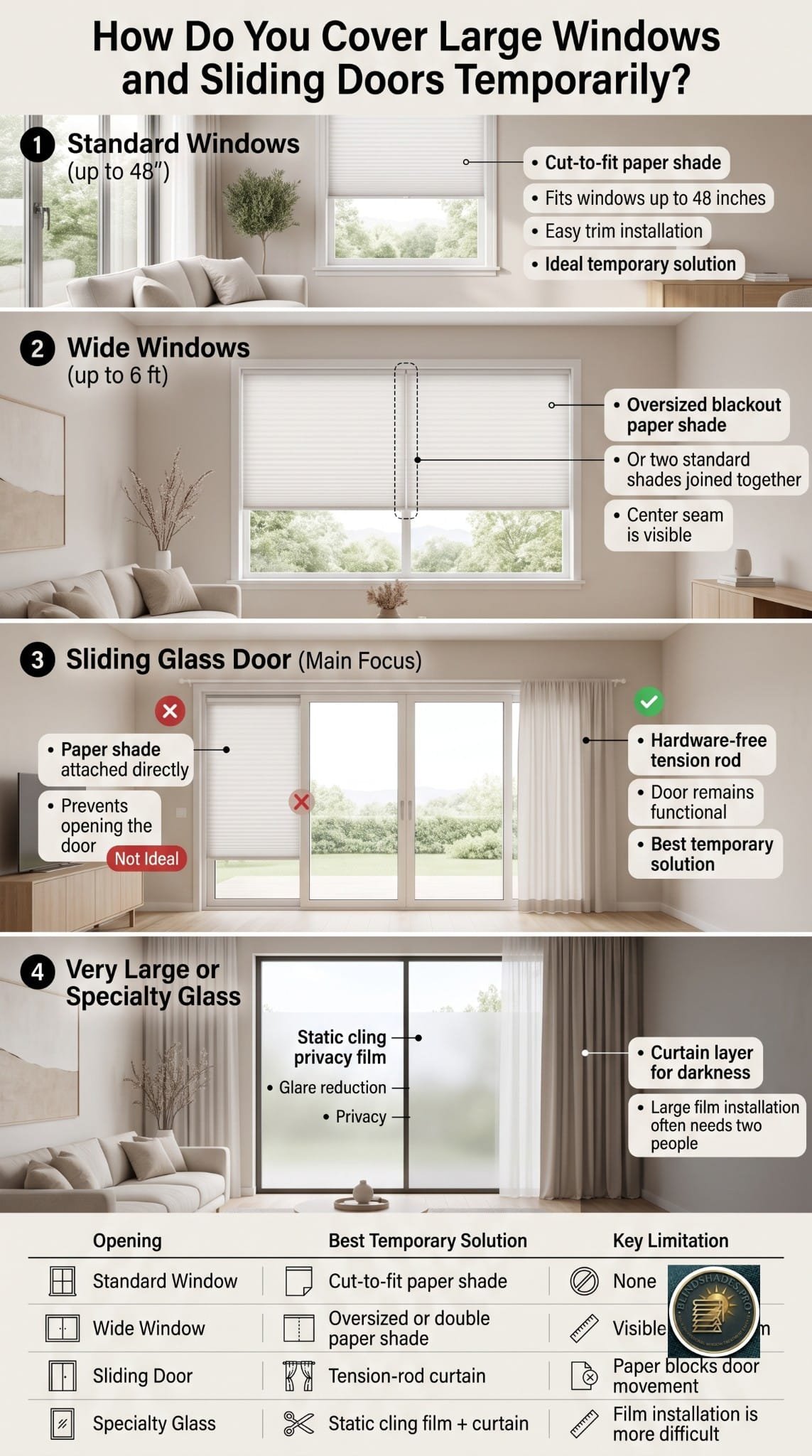 Best Temporary Blinds & Shades (2026): The No-Damage Guide to Renting, Moving, and Making Do