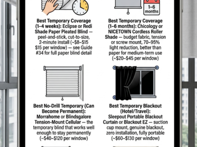 Best Temporary Blinds & Shades
