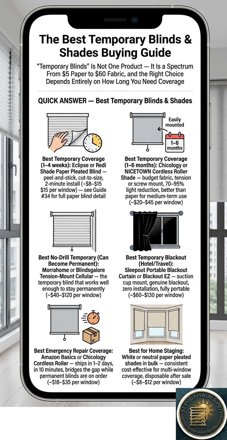 Best Temporary Blinds & Shades