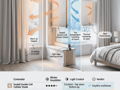 Best Thermal Insulated Blinds 2026: Cells, Seals, R-Value