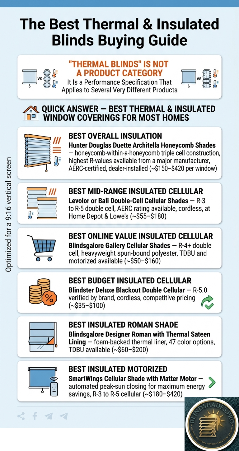 Best Thermal & Insulated Blinds