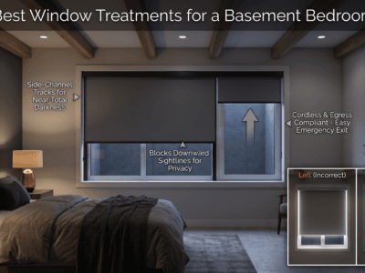 Best Window Treatments for a Basement Bedroom