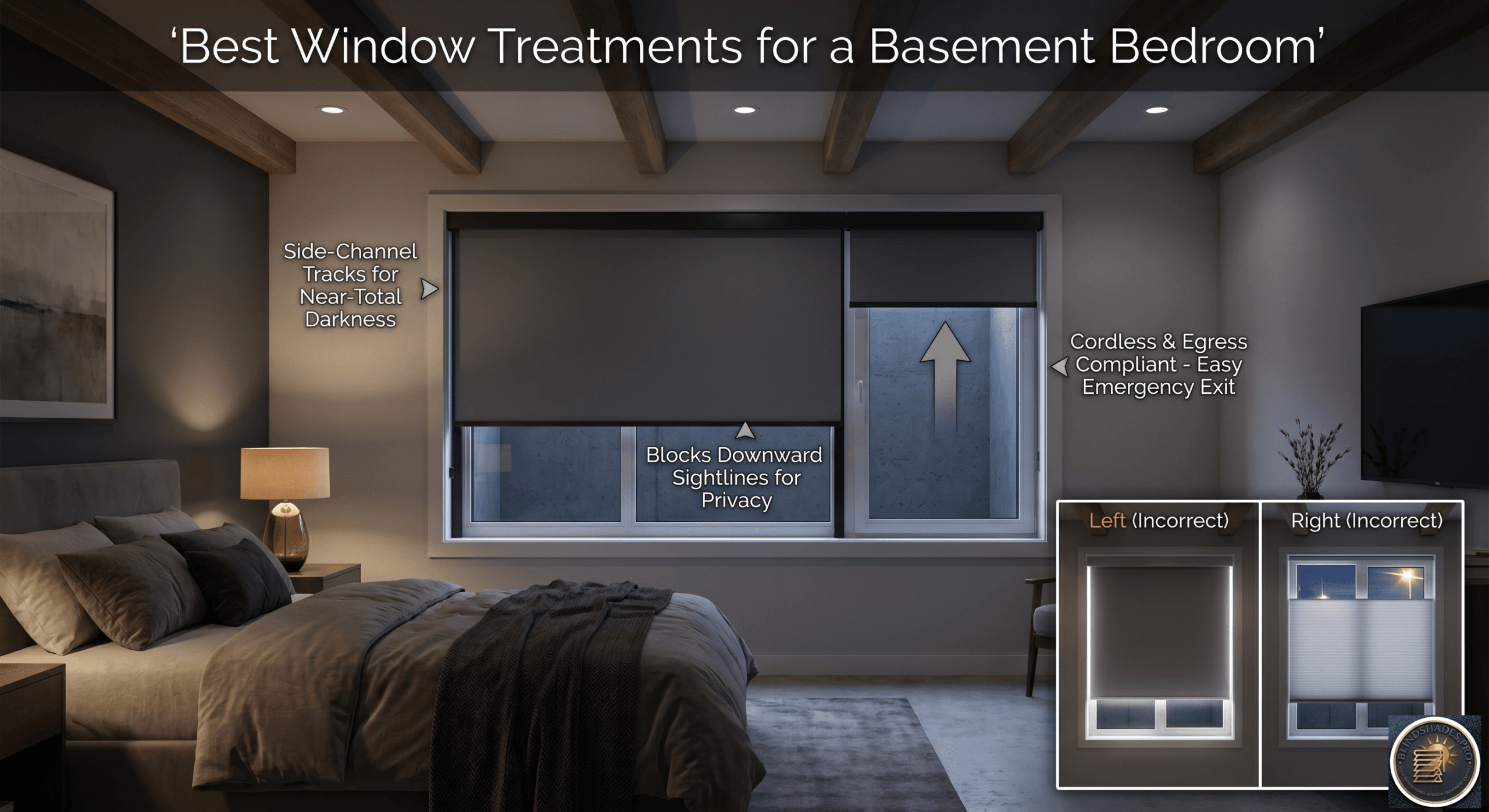 Best Window Treatments for a Basement Bedroom