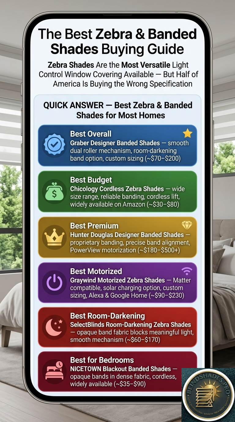 Best Zebra & Banded Shades