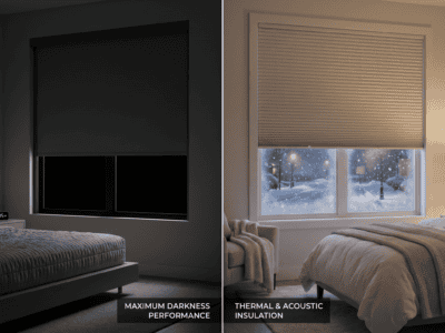 Blackout Roller Shades vs Blackout Cellular Shades