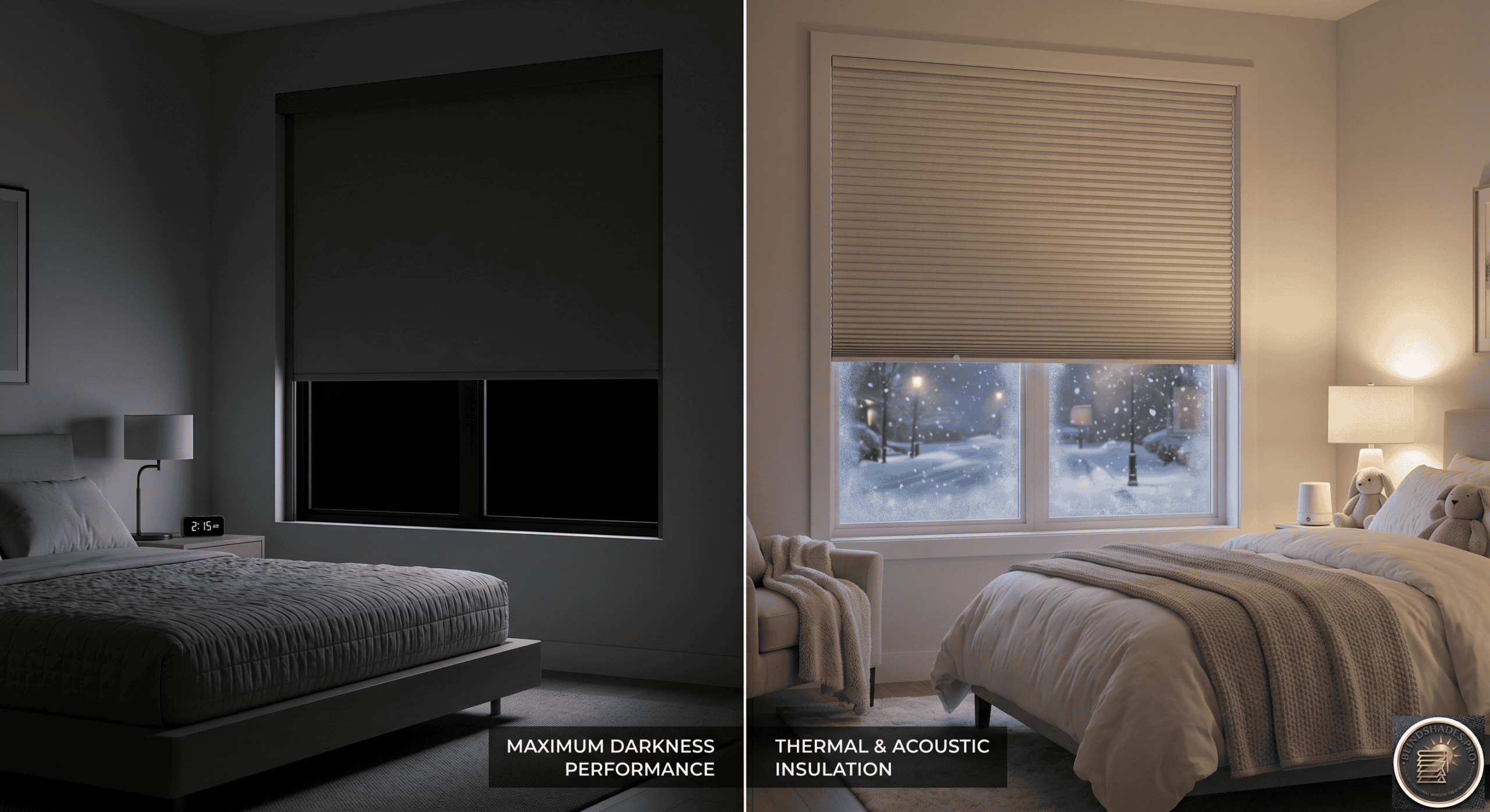 Blackout Roller Shades vs Blackout Cellular Shades
