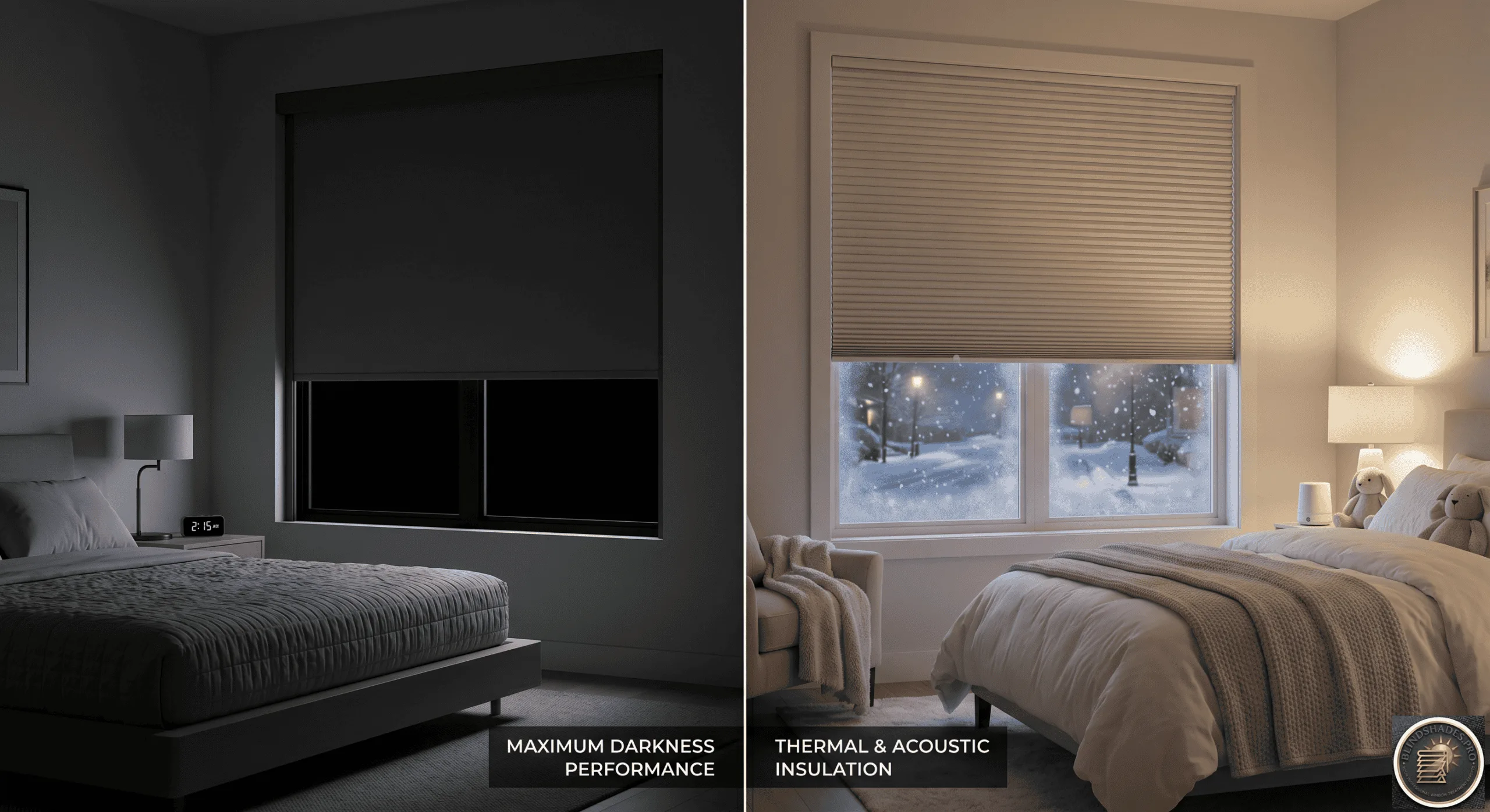 Blackout Roller Shades vs Blackout Cellular Shades
