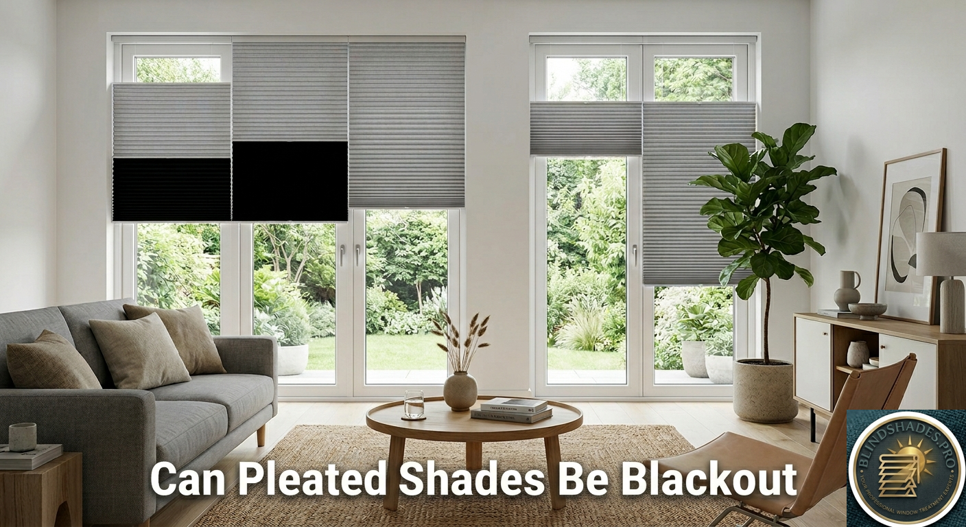 Can Pleated Shades Be Blackout