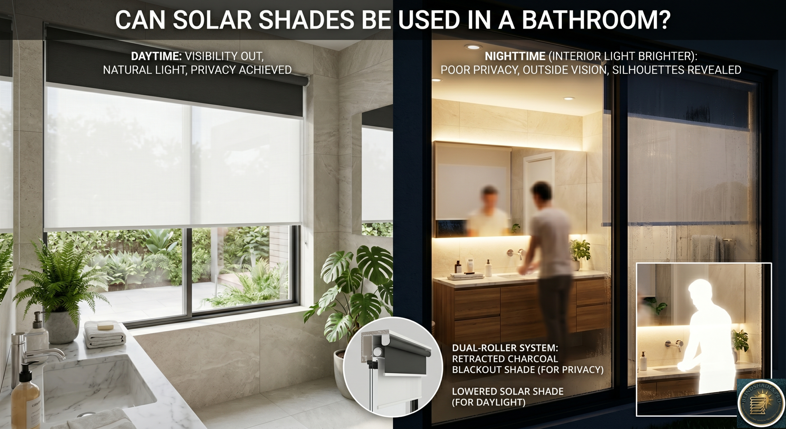 Can Solar Shades Be Used in a Bathroom