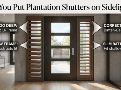 Can You Put Plantation Shutters on Sidelights