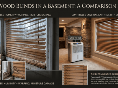 Can You Use Real Wood Blinds in a Basement