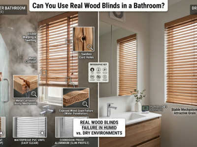 Can You Use Real Wood Blinds in a Bathroom