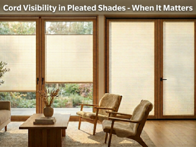 Cord Visibility in Pleated Shades