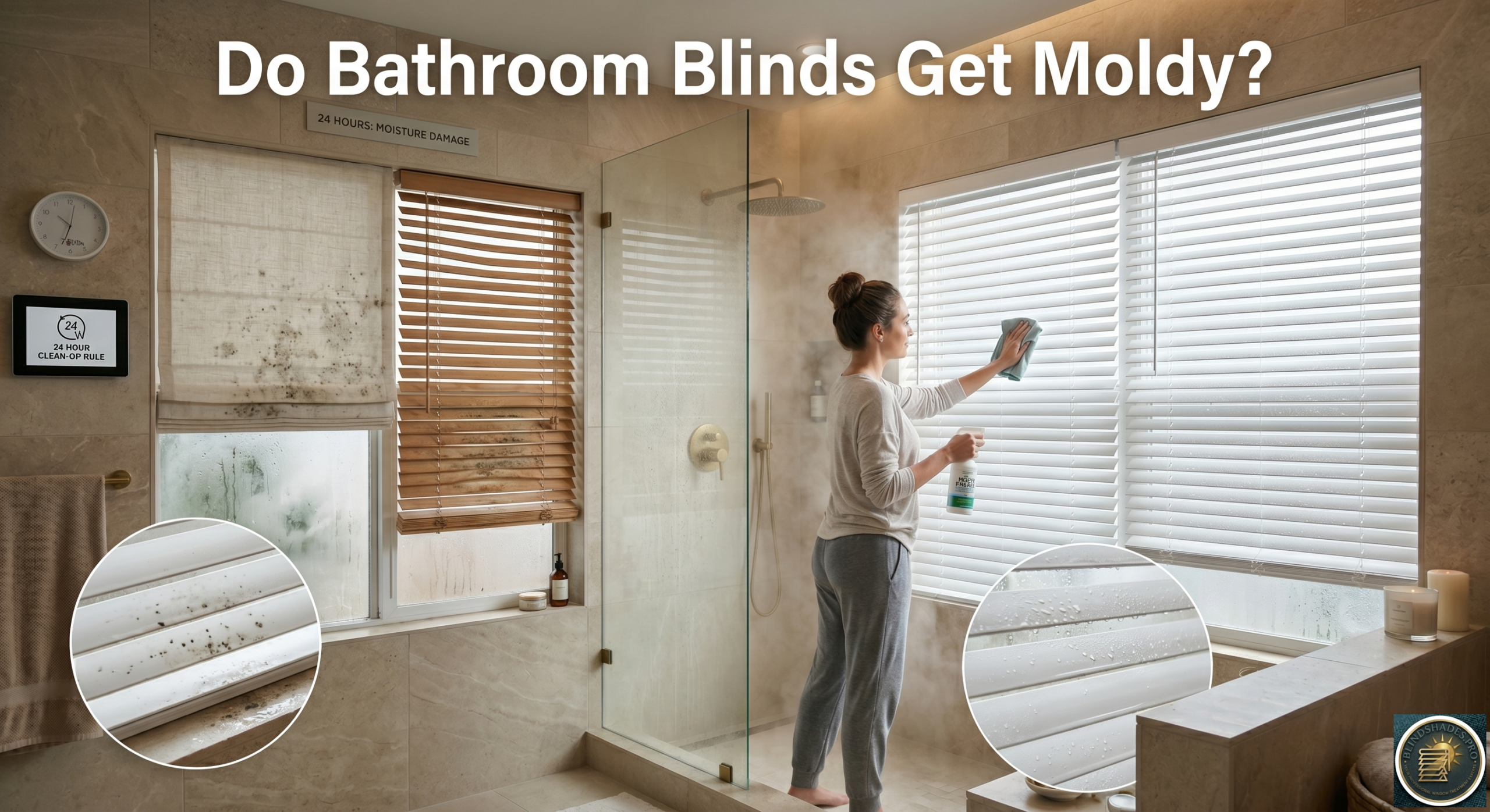 Do Bathroom Blinds Get Moldy