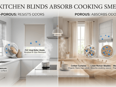 Do Kitchen Window Blinds Absorb Cooking Smells