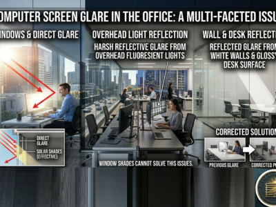 How Do I Reduce Computer Screen Glare From Office Windows