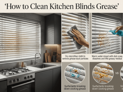How Do You Clean Greasy Kitchen Blinds