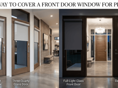 How Do You Cover a Front Door Window for Privacy