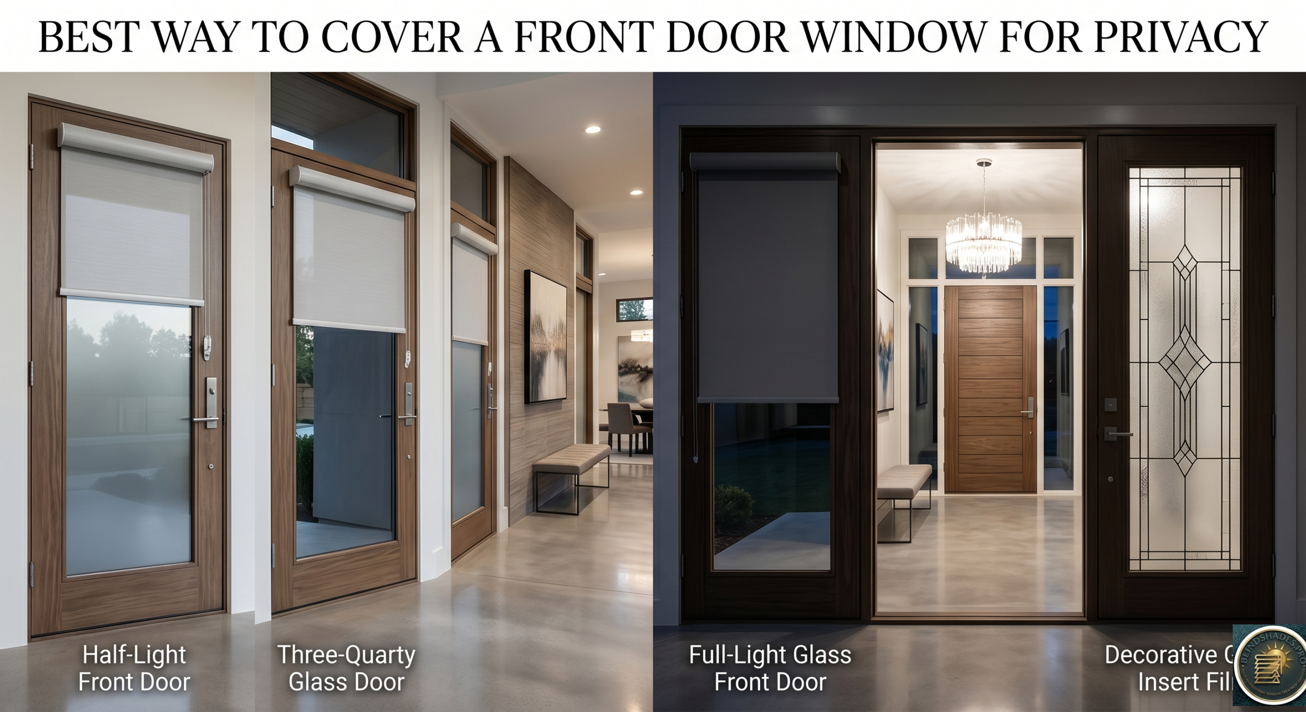 How Do You Cover a Front Door Window for Privacy