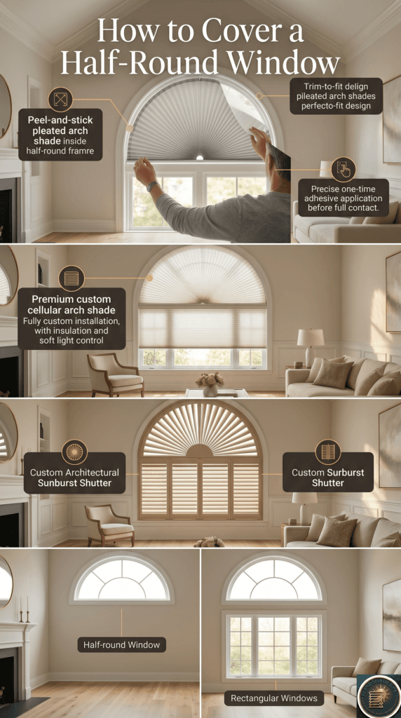 How Do You Cover a Half-Round Window