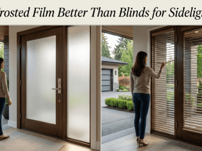 Is Frosted Film Better Than Blinds for Sidelights